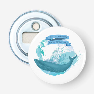 Het prachtige Ocean Adventure-thema Button Flesopener