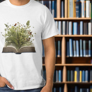 Het prachtige open boek t-shirt