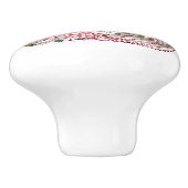 Het prachtige Peacock Decor personaliseren Keramische Knop (Zijkant)