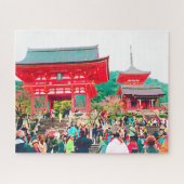 Het prachtige tempellandschap van Japan Kyoto is e Legpuzzel (Horizontaal)