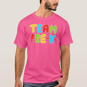 Het pre-kinder lerarenteam terug naar het schoolpl t-shirt