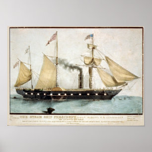 Het President 2 van het Stoomschip Poster