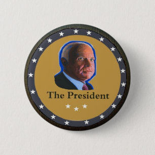 Het President: John McCain Ronde Button 5,7 Cm