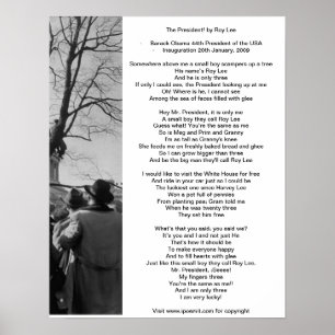 Het President van Roy Lee Poster Poem door sunbeck