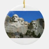 Het presidentiële monument van Mount Rushmore Keramisch Ornament (Achterkant)
