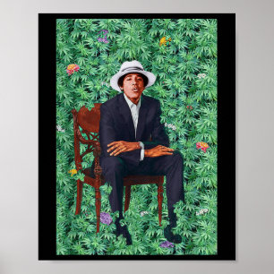 Het presidentiële portret van Barry Obama Poster