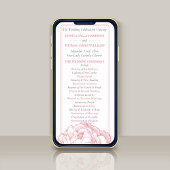 Het Pretty Peony Bloem Bruiloft Collectie Programm Poster