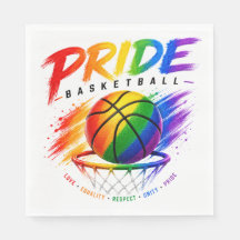 Het Pride Basketbal Regenboog Thema Design