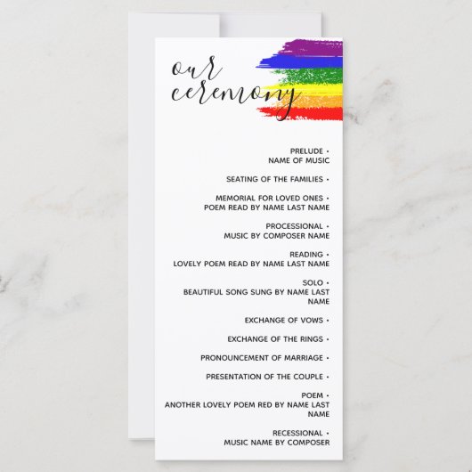 Het Pride Flag LGBT Weddenschap Programma van de S (Voorkant)