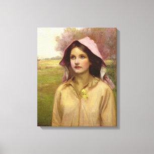 Het primrose meisje canvas afdruk
