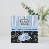 Het Prince & Cowboy Baby shower Kaart (Staand voorkant)