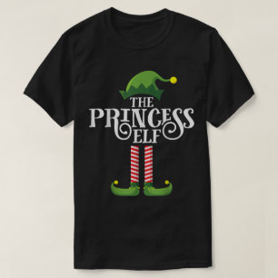 Het Prinses Elf Kerstontwerp T-shirt
