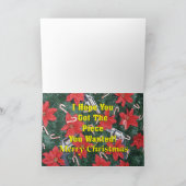 Het pro Stuk van het Pistool op Kerstmis van de Feestdagen Kaart (Binnen)