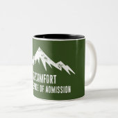 Het probleem is de prijs van de toelating tweekleurige koffiemok (Voorkant rechts)