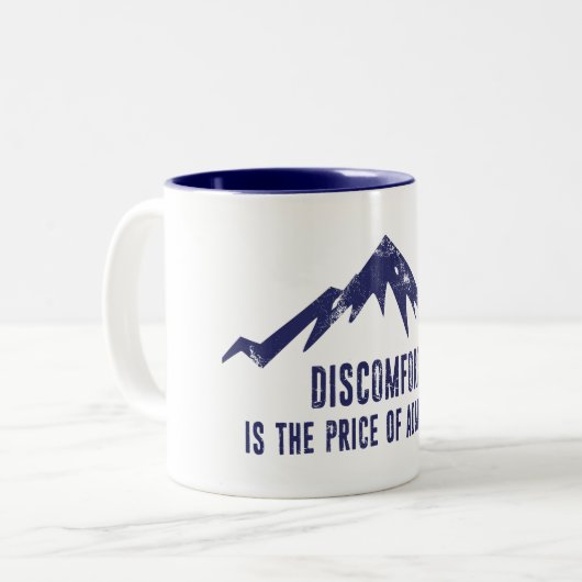 Het probleem is de prijs van de toelating tweekleurige koffiemok (Voorkant links)