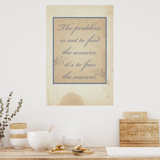 Het probleem is niet... poster (Keuken)