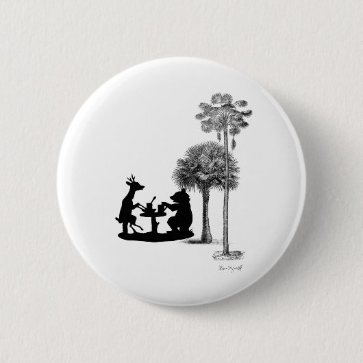 Het probleem met beren. ronde button 5,7 cm (Voorkant)
