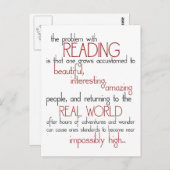 Het probleem met lezen briefkaart (Voorkant / Achterkant)