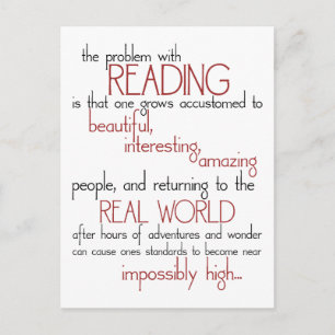 Het probleem met lezen briefkaart