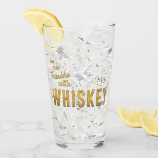 Het probleem met Whiskey Drink glas (Voorkant ijs)