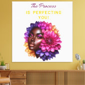 Het proces perfectioneert je! canvas afdruk (Insitu (Woonkamer))