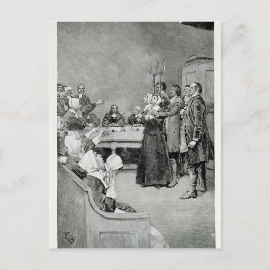 Het proces van een heks briefkaart (Voorkant)