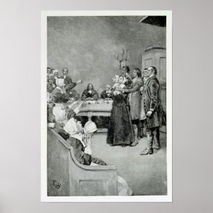 Het proces van een heks poster