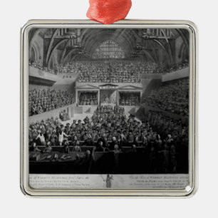 Het proces van Warren Hastings Metalen Ornament