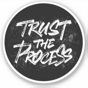 Het proces vertrouwen sticker