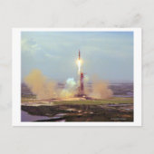 Het proefproject Saturn IB van Apollo Soyuz Briefkaart (Voorkant)