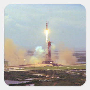 Het proefproject Saturn IB van Apollo Soyuz Vierkante Sticker