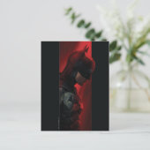 Het profiel van de rode Batman-balk Briefkaart (Staand voorkant)