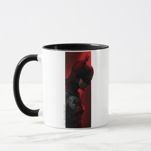 Het profiel van de rode Batman-balk Mok (Links)