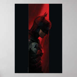 Het profiel van de rode Batman-balk Poster