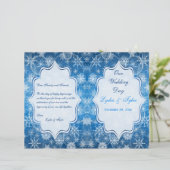 Het programma Blauwe en witte sneeuwvlokken (Staand voorkant)