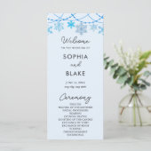 Het programma Blauwe Snowflakes Blue Wedding (Staand voorkant)
