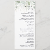 Het programma Greenery en Gold Leaf Wedding (Achterkant)