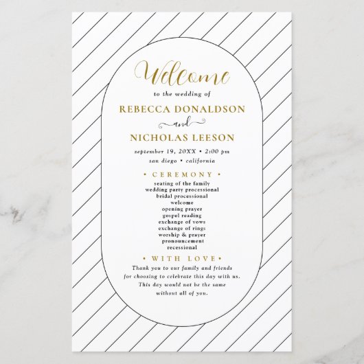 Het programma Lijnscript Calligraphy Wedding Progr (Voorkant)