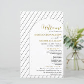 Het programma Minimale bruiloft voor gelinkt scrip (Staand voorkant)