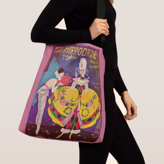 Het programma New York Hippodrome uit 1920 Crossbody Tas (Dichtbij)