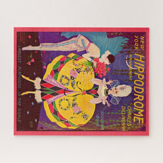 Het programma New York Hippodrome uit 1920 Legpuzzel (Horizontaal)