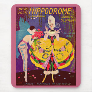 Het programma New York Hippodrome uit 1920 Muismat