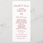 het programma Red Frosty Berries Winter Wedding Pr (Achterkant)