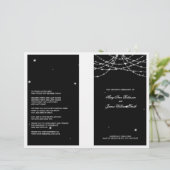 Het Programma van de bruiloft mousserend Koord Zwa (Staand voorkant)