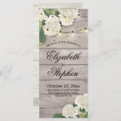 Het Programma van de weddenschap Rustic houten blo (Voorkant / Achterkant)