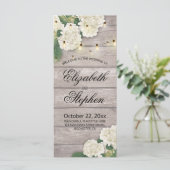 Het Programma van de weddenschap Rustic houten blo (Staand voorkant)