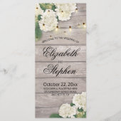 Het Programma van de weddenschap Rustic houten blo (Voorkant)