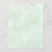 Het programma van het huwelijk florale eucalyptus  flyer (Achterkant)