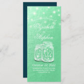 Het programma van het huwelijk Mason Jars String L (Voorkant / Achterkant)