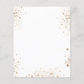 Het programma van het huwelijk roos gouden bloem (Achterkant)